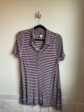 Free People We the Free Striped Polo Tunic
